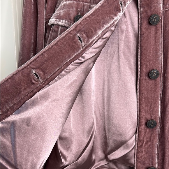 Sundance Wren Mauve Velvet Jacket PL Large Petite - Picture 6 of 6